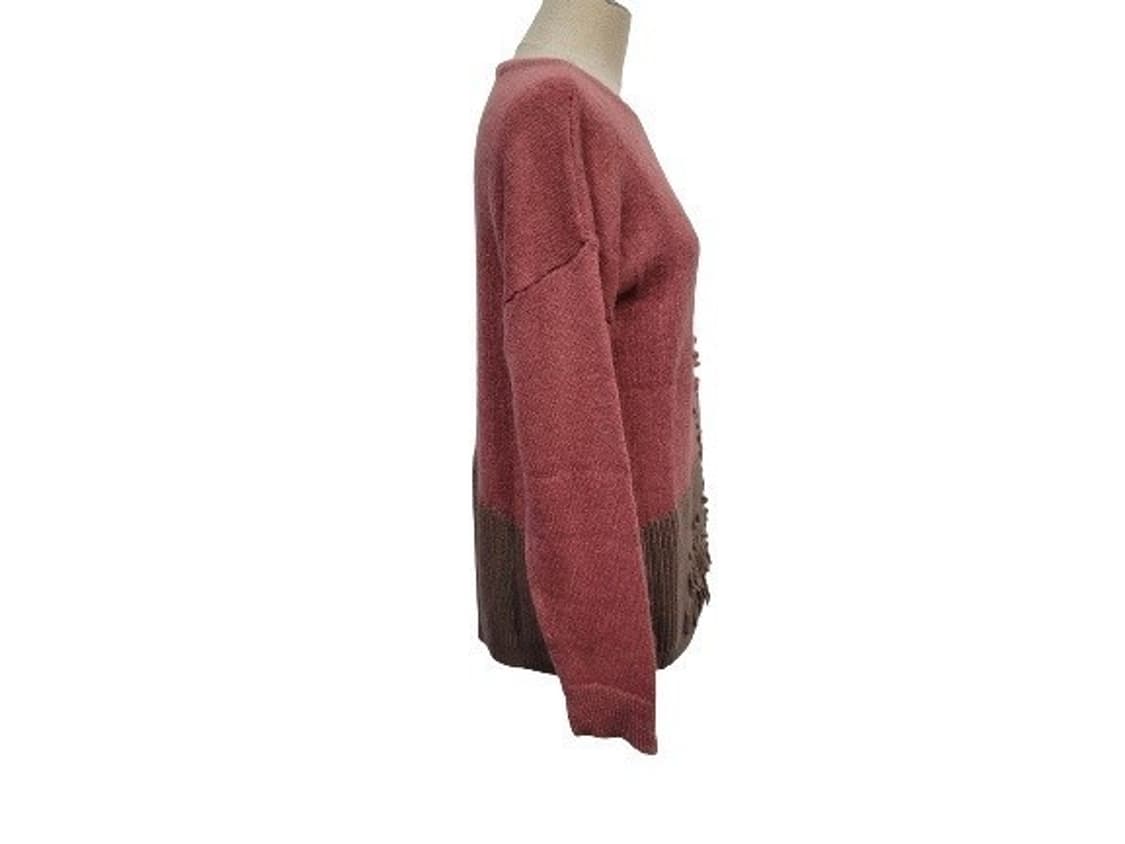 이태리 CARACTERE 까라떼레 투톤 포인트장식 니트 M 새상품
 상품이미지2