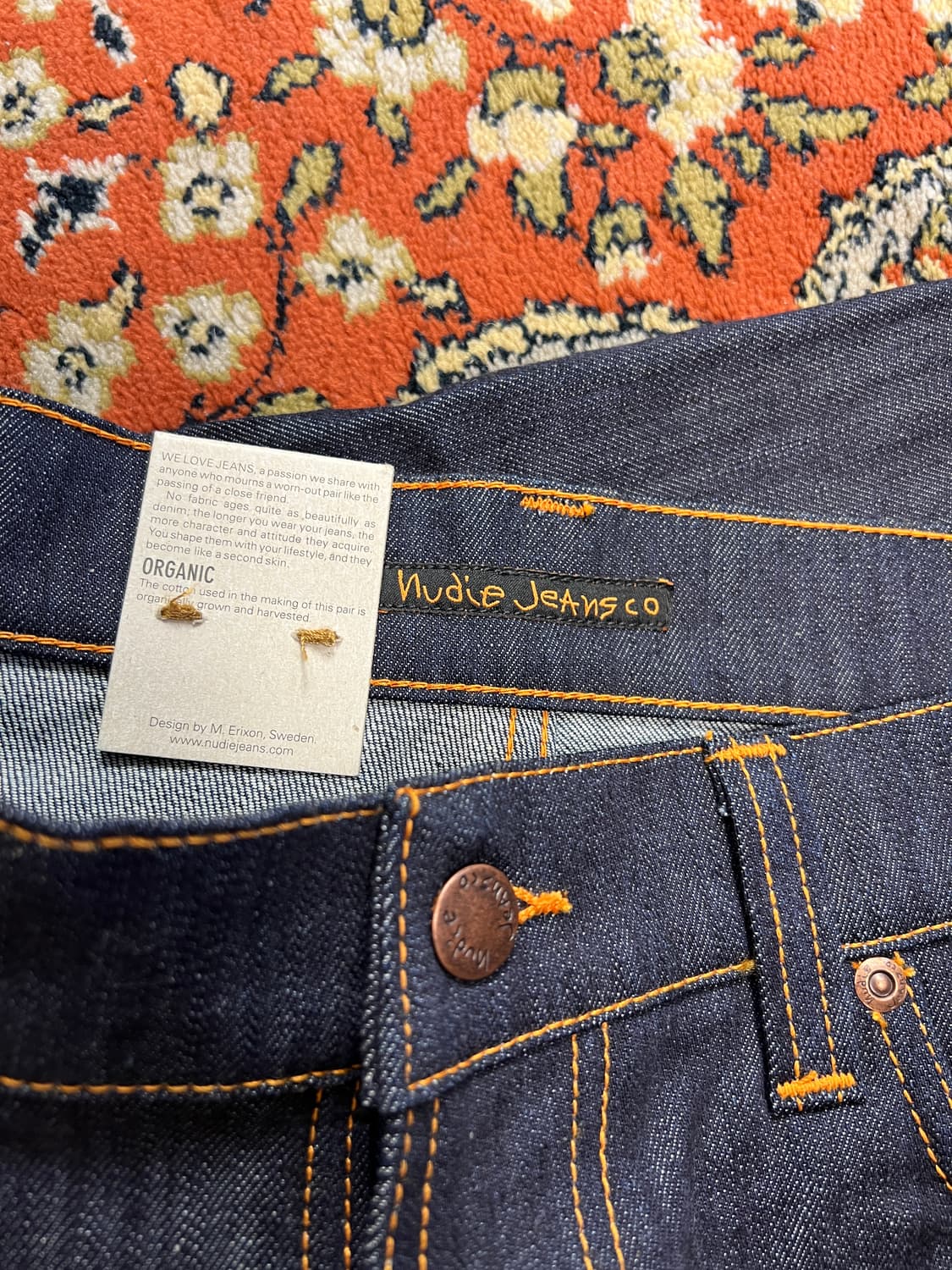 [34] NUDIE JEANS 씬핀 드라이 에크루 엠보 상품이미지3