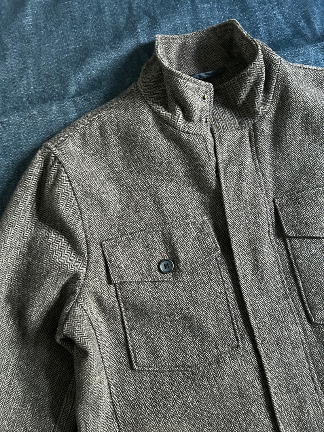 바나나리퍼블릭 헤링본 울 CPO 자켓 상품이미지2