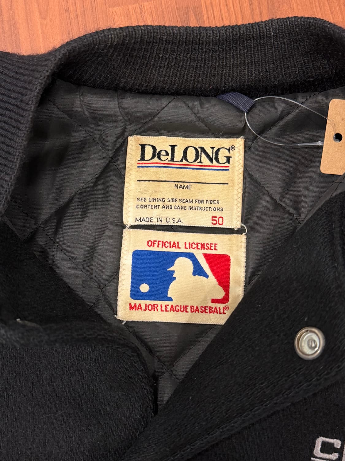 90s Delong MLB 화이트 삭스 울 바시티 자켓 (USA) 상품이미지9