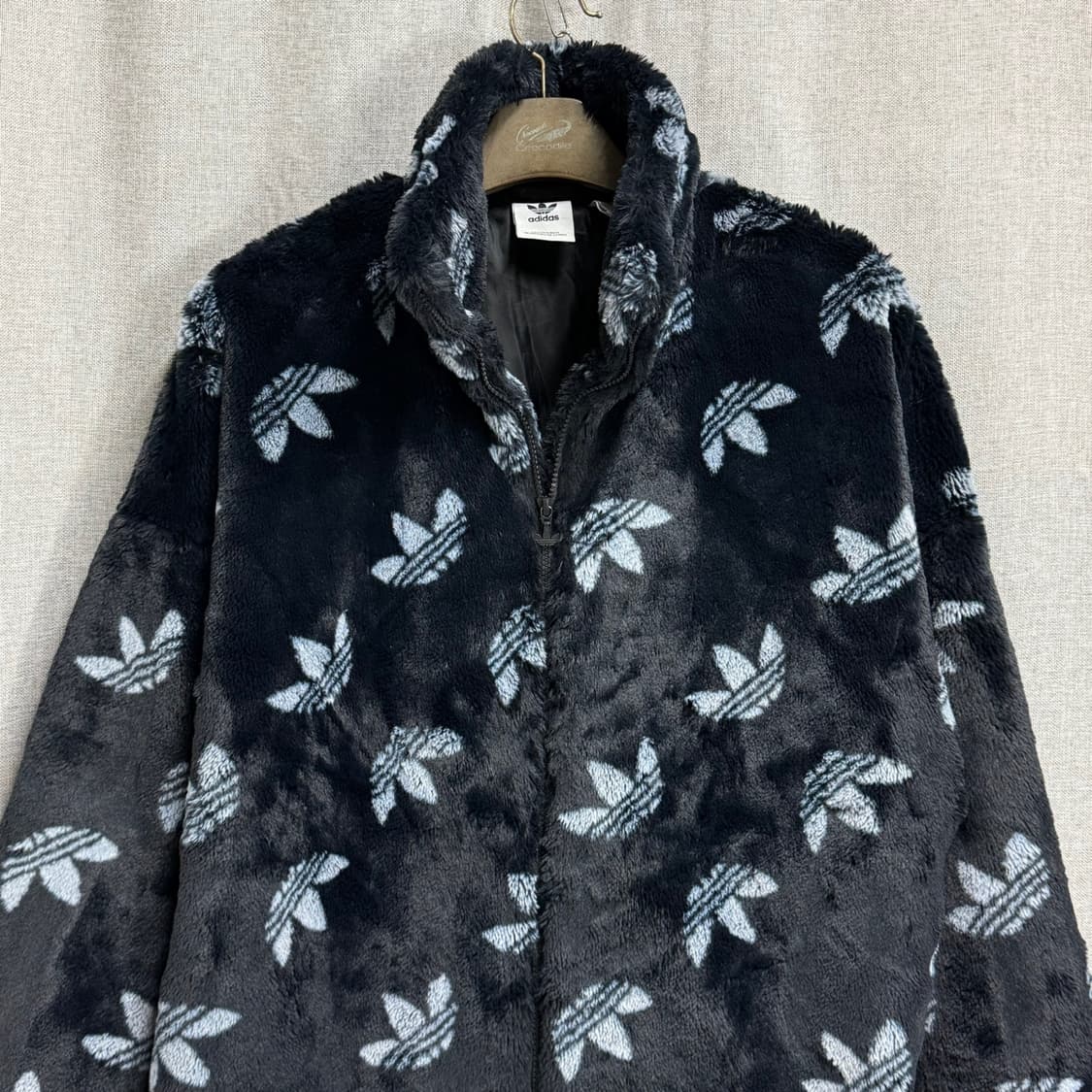 [L] 아디다스 모노그램 퍼 플리스 후리스 집업 자켓 상품이미지3