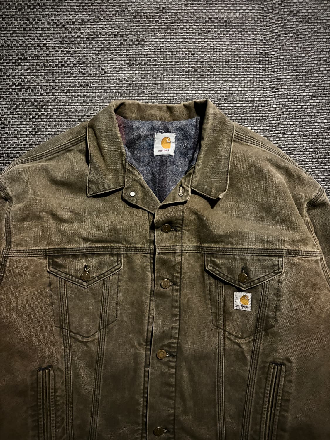 80s 칼하트 트러커 JB182 BARK L USA🇺🇸 상품이미지5