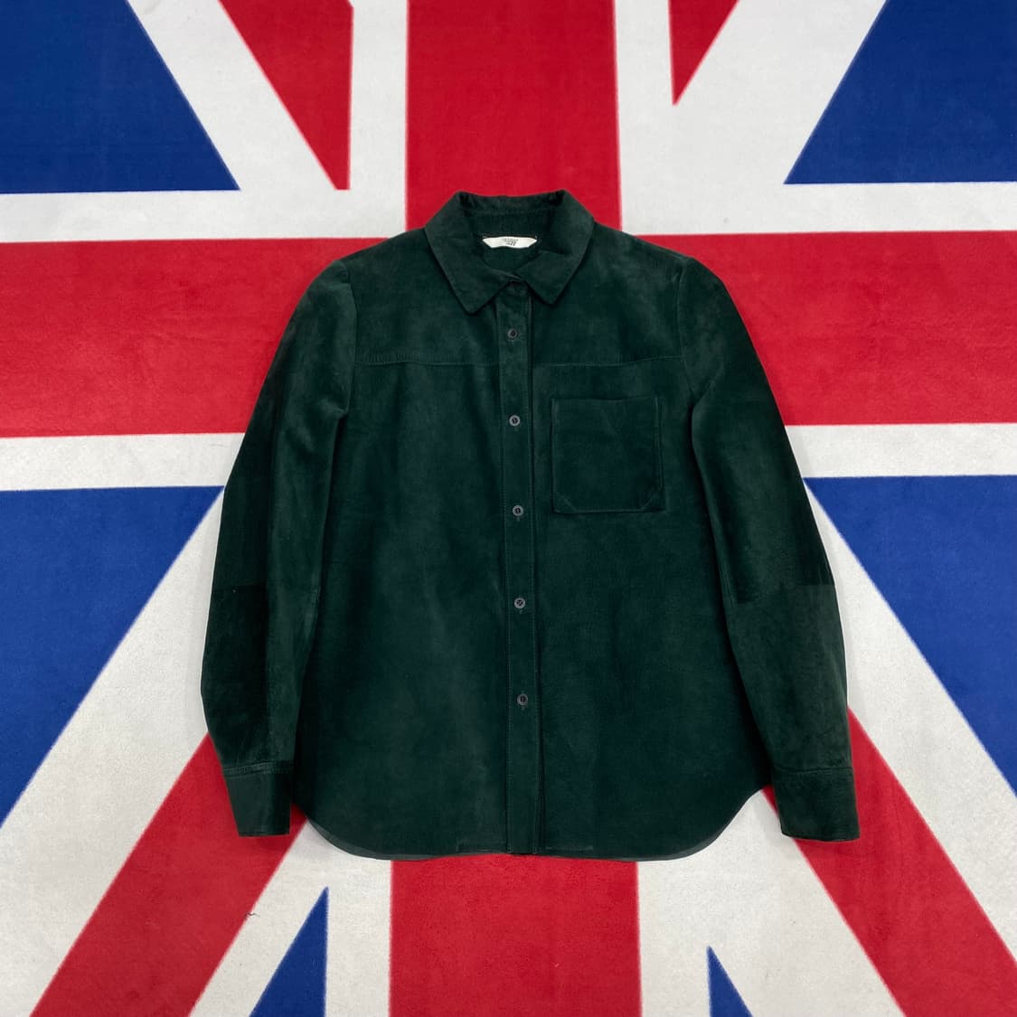 빈티지 돈피 스웨이드셔츠  36 실측 여성55 상품이미지1