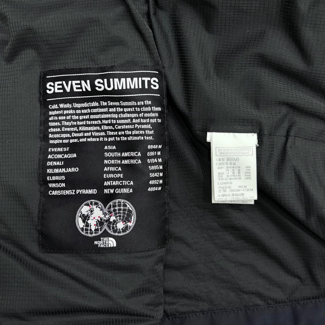노스페이스 세븐 7 서밋 써밋 블랙 후리스 플리스 자켓 95 m 상품이미지4