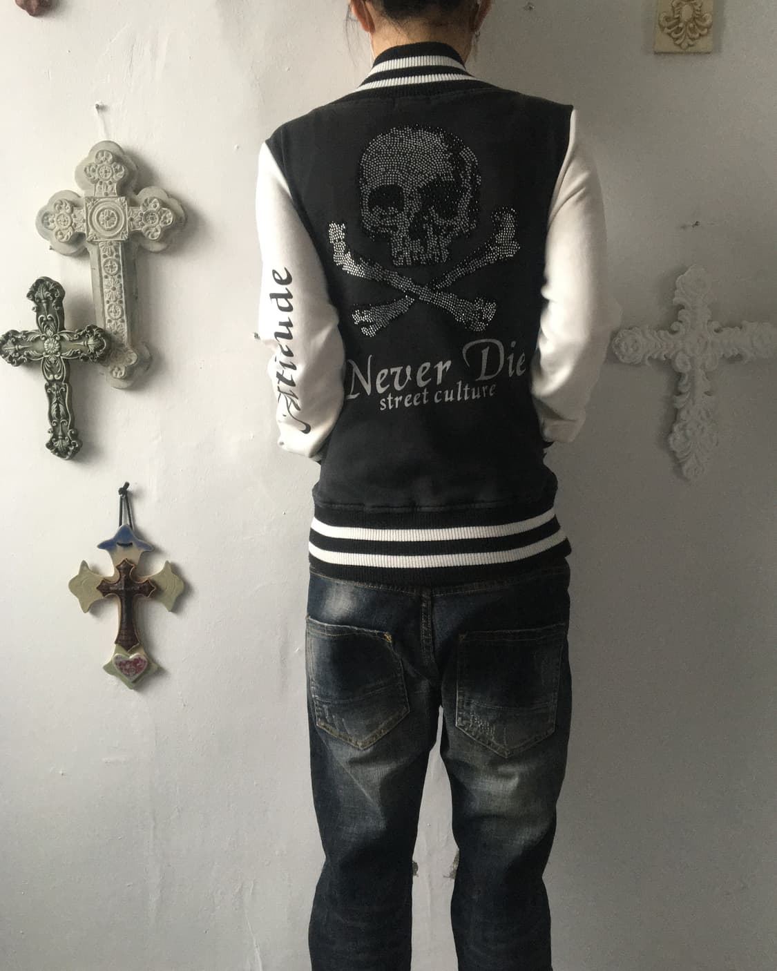 back skull point zip up 상품이미지8