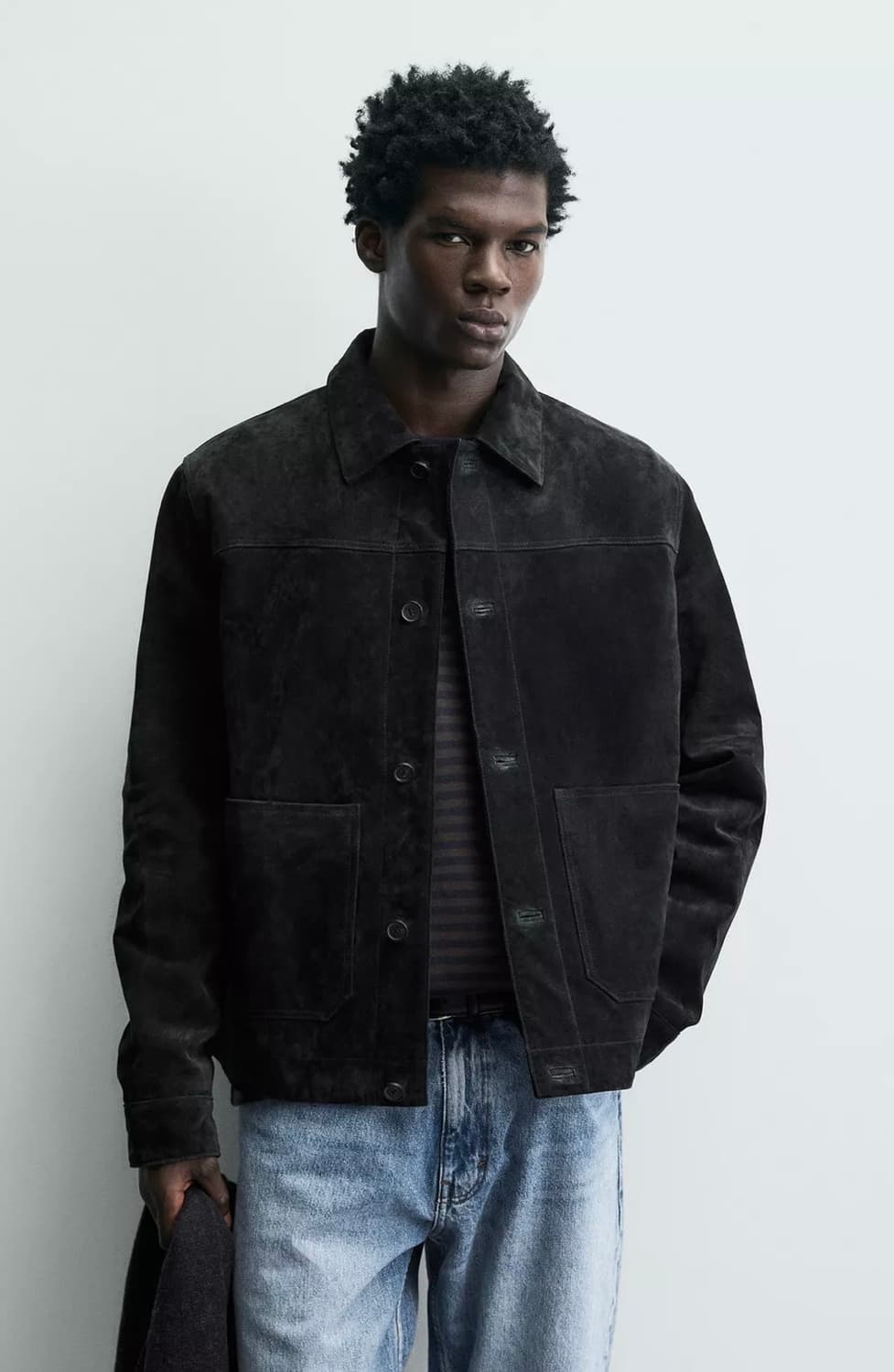 자라 리얼 스웨이드 가죽자켓 상품이미지3