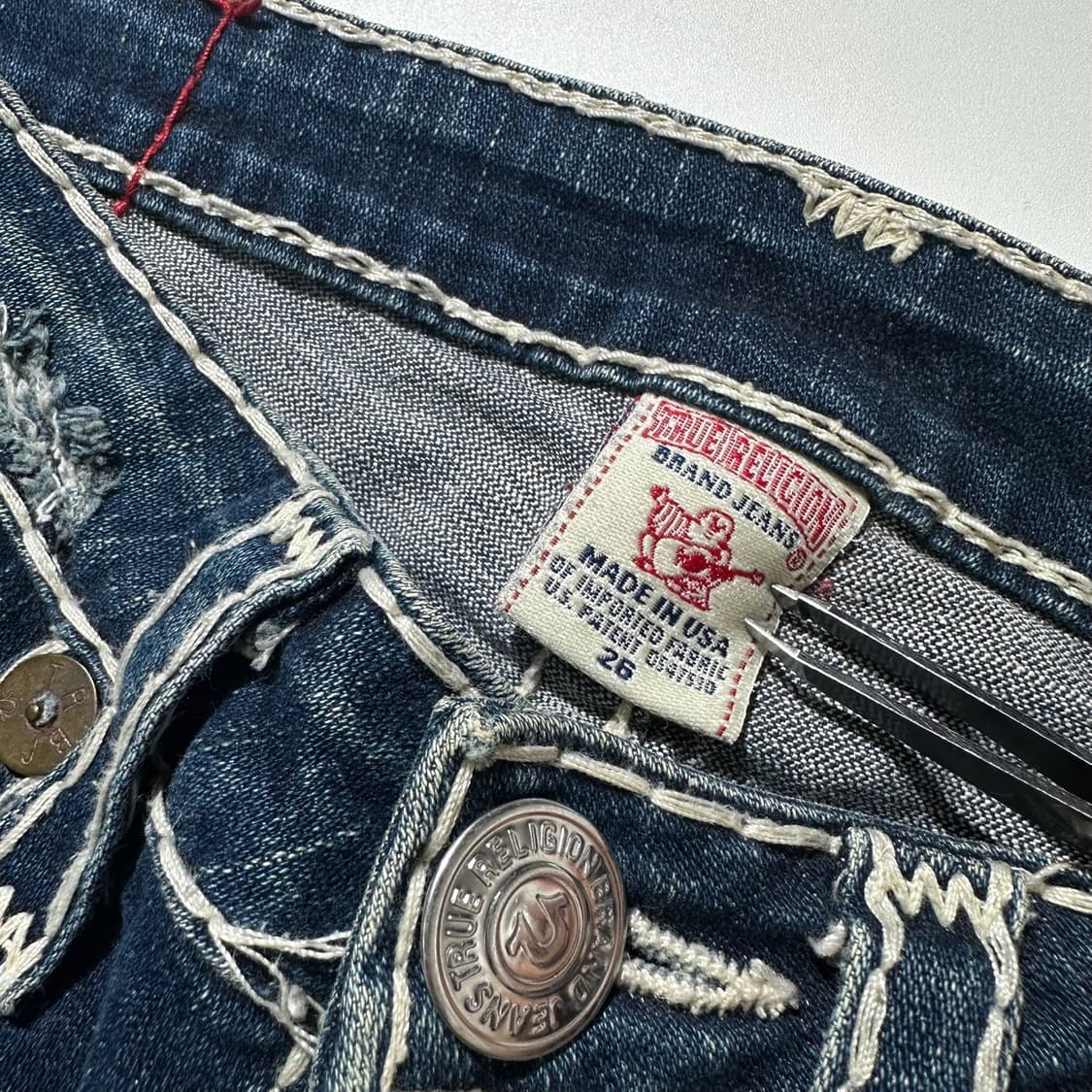 트루릴리전 JOEY 조이 수퍼 T 부츠컷 데님 팬츠 상품이미지5