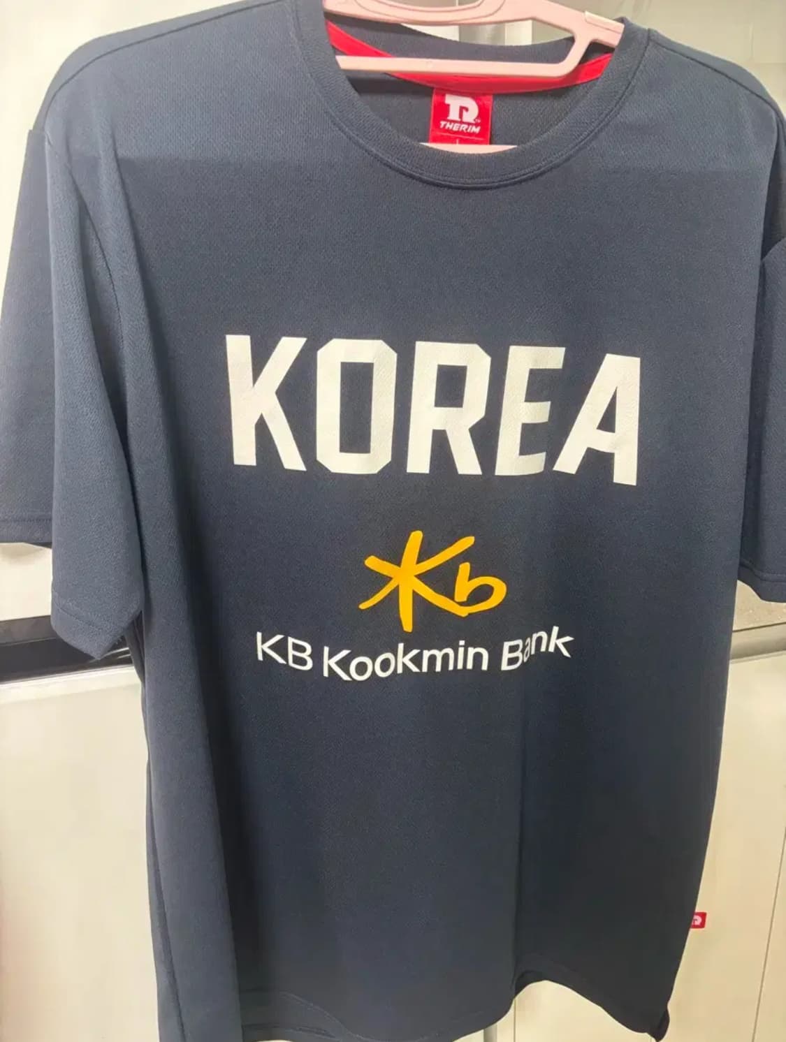 KB국민은행 기능성 티셔츠 네이비 농구 슈팅져지 상품이미지1