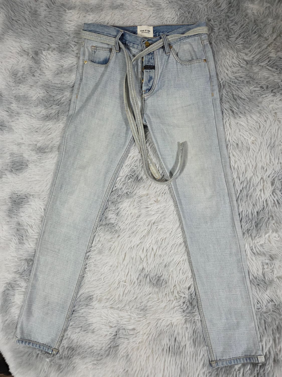 피어오브갓 데님 팬츠 연청바지 상품이미지1