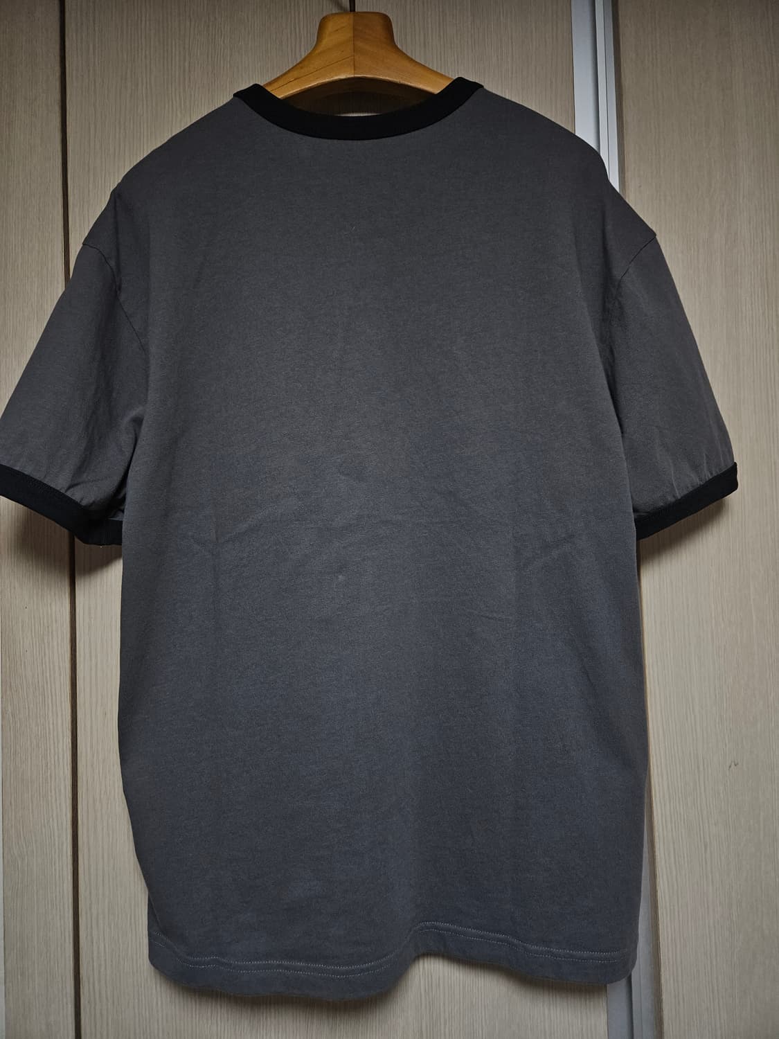 주앙옴므 파리스 링거 하프 슬리브 티셔츠 차콜 상품이미지3