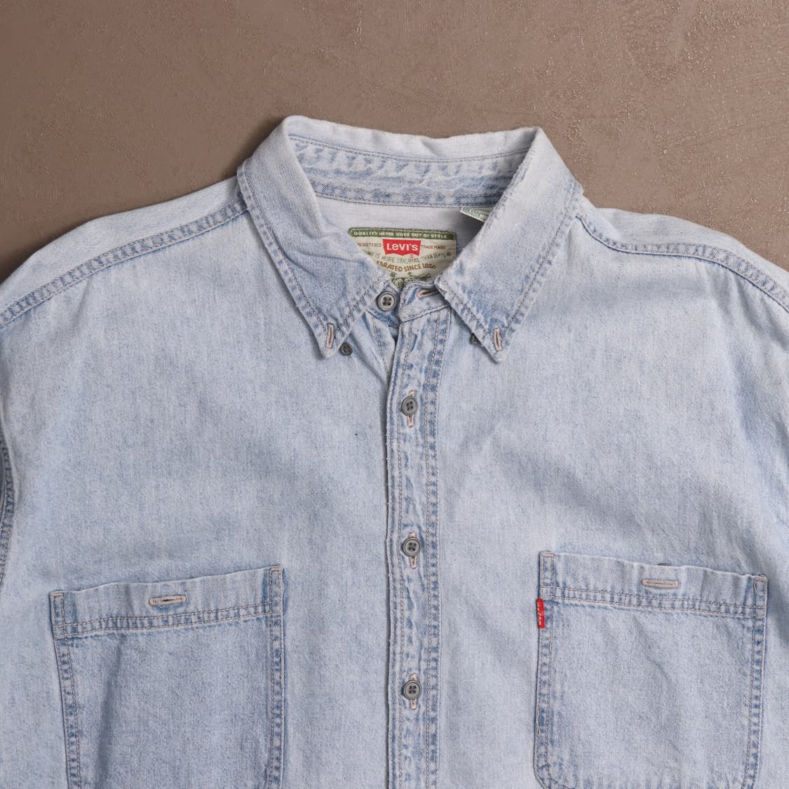 90's 리바이스 연청 데님셔츠 A1723 상품이미지2