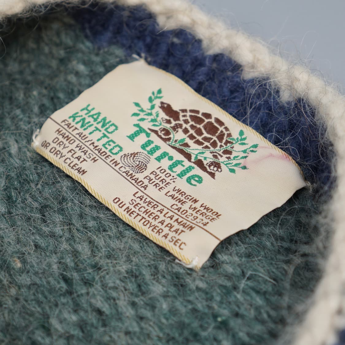 캐나다 Turtle 퓨어 울 핸드메이드 니트 상품이미지7