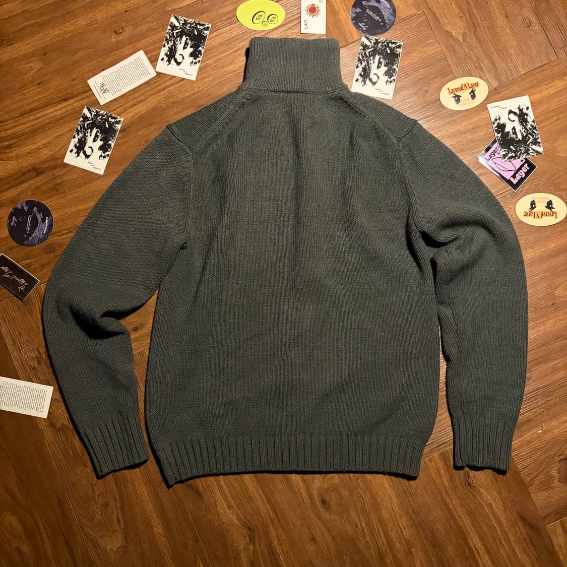 ARMANI EXCHANGE 더블 집업 비대칭 니트 자켓 상품이미지5