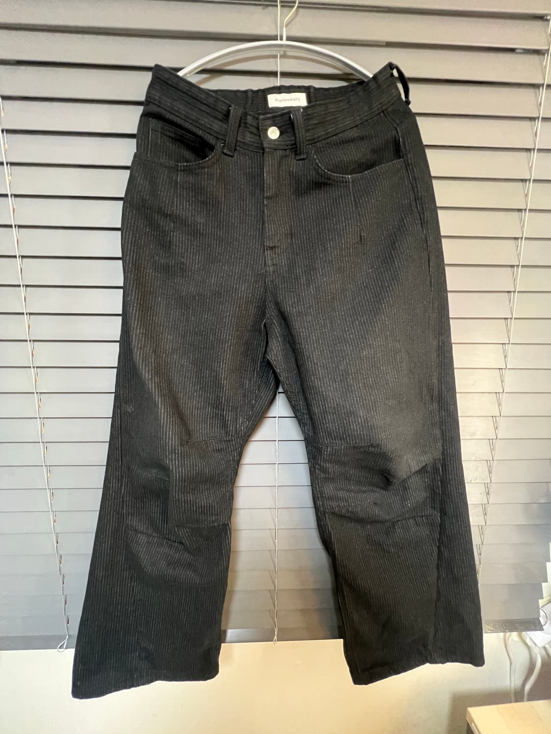 999 휴머니티 플리츠 데님 xs 블랙 상품이미지1