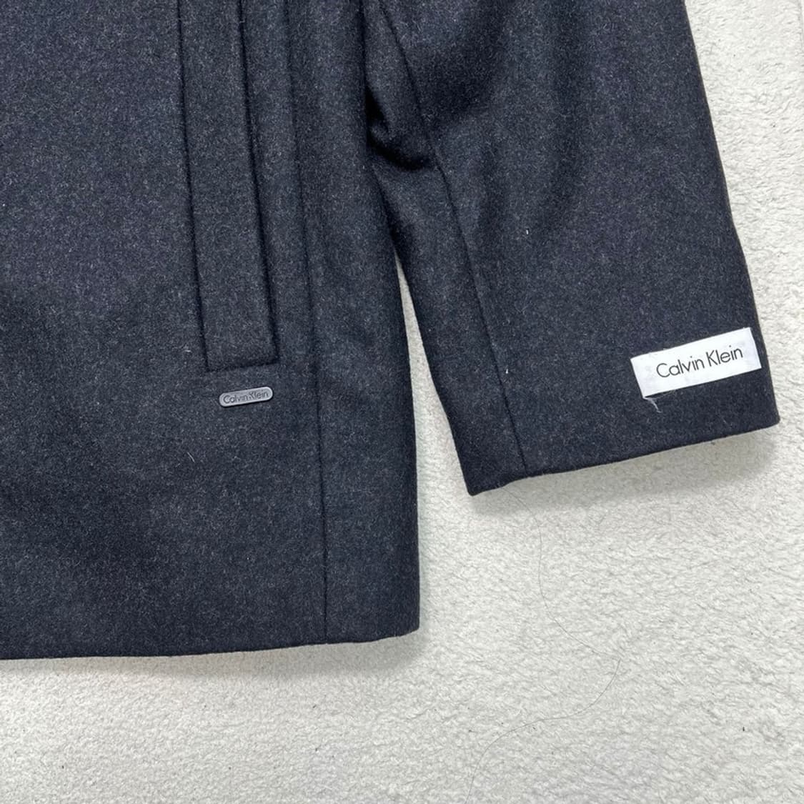 캘빈클라인 울 브렌드 싱글 코트 차콜 M 상품이미지2
