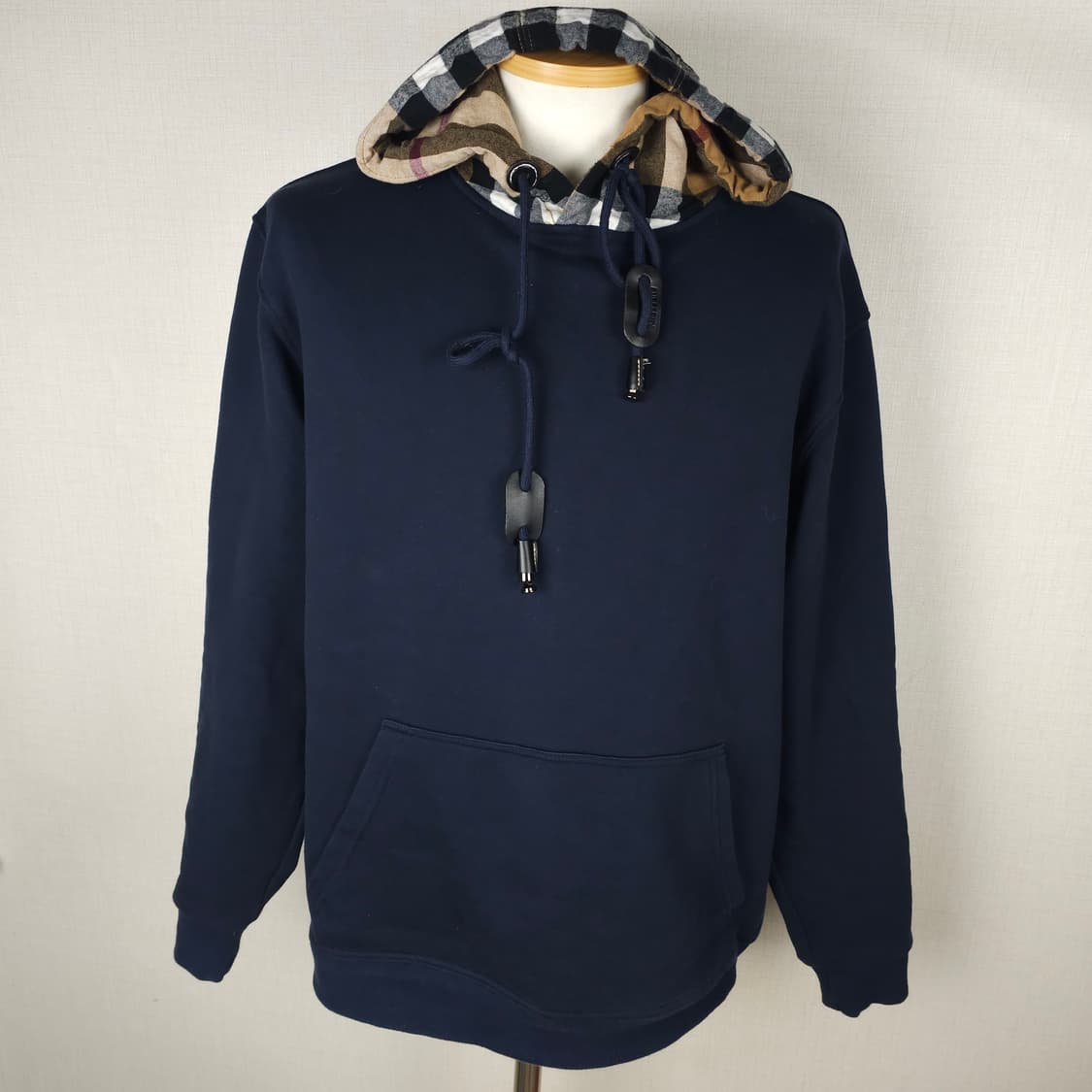 버버리 빈티지 체크 라이닝 후드티 남자110사이즈  상품이미지1