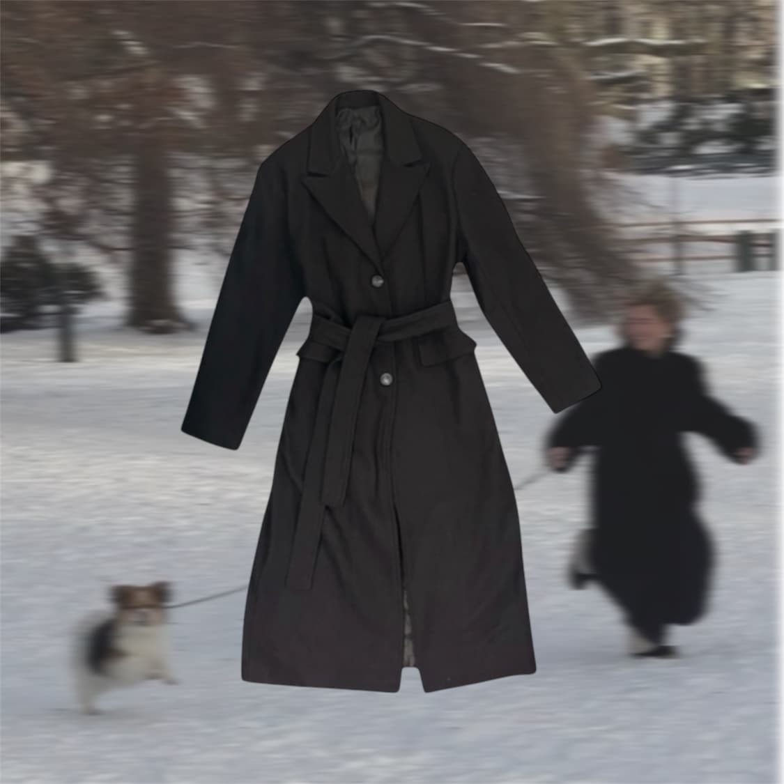 vintage wool rich coat 상품이미지1