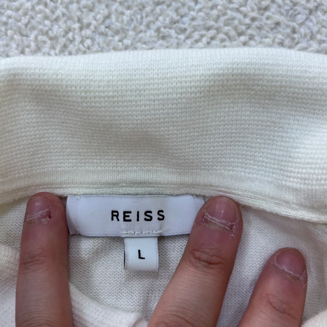 L 레이스 남성 반팔 반집업 니트 0416E 상품이미지3