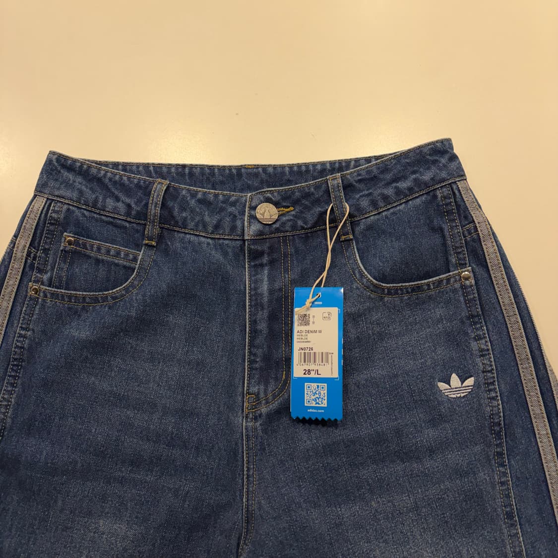 [L/28] 아디다스 우먼 루즈 3선 데님 팬츠 청바지 C326 상품이미지3