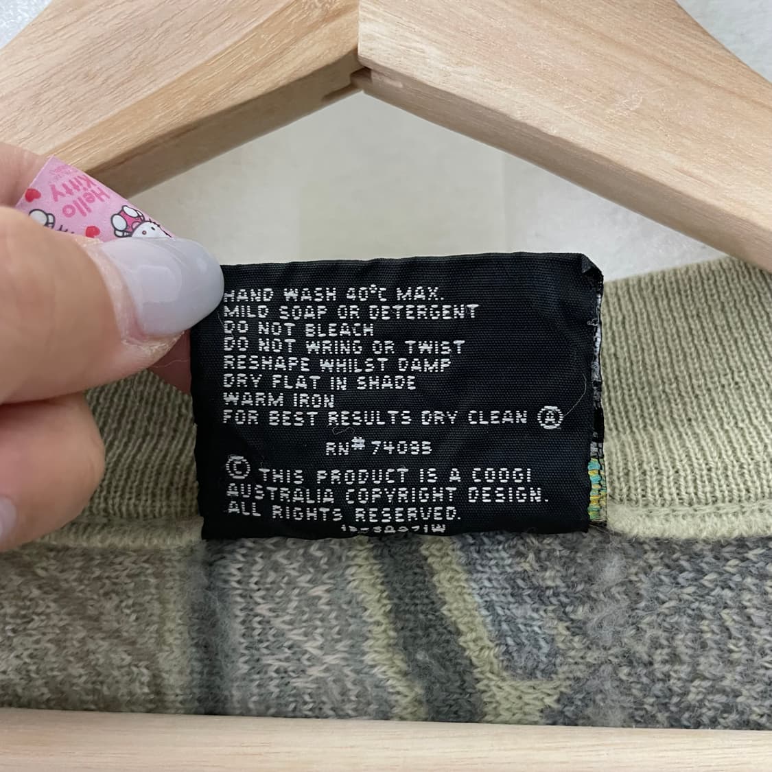 쿠지 올리브 배색 케이블 가디건 상품이미지7