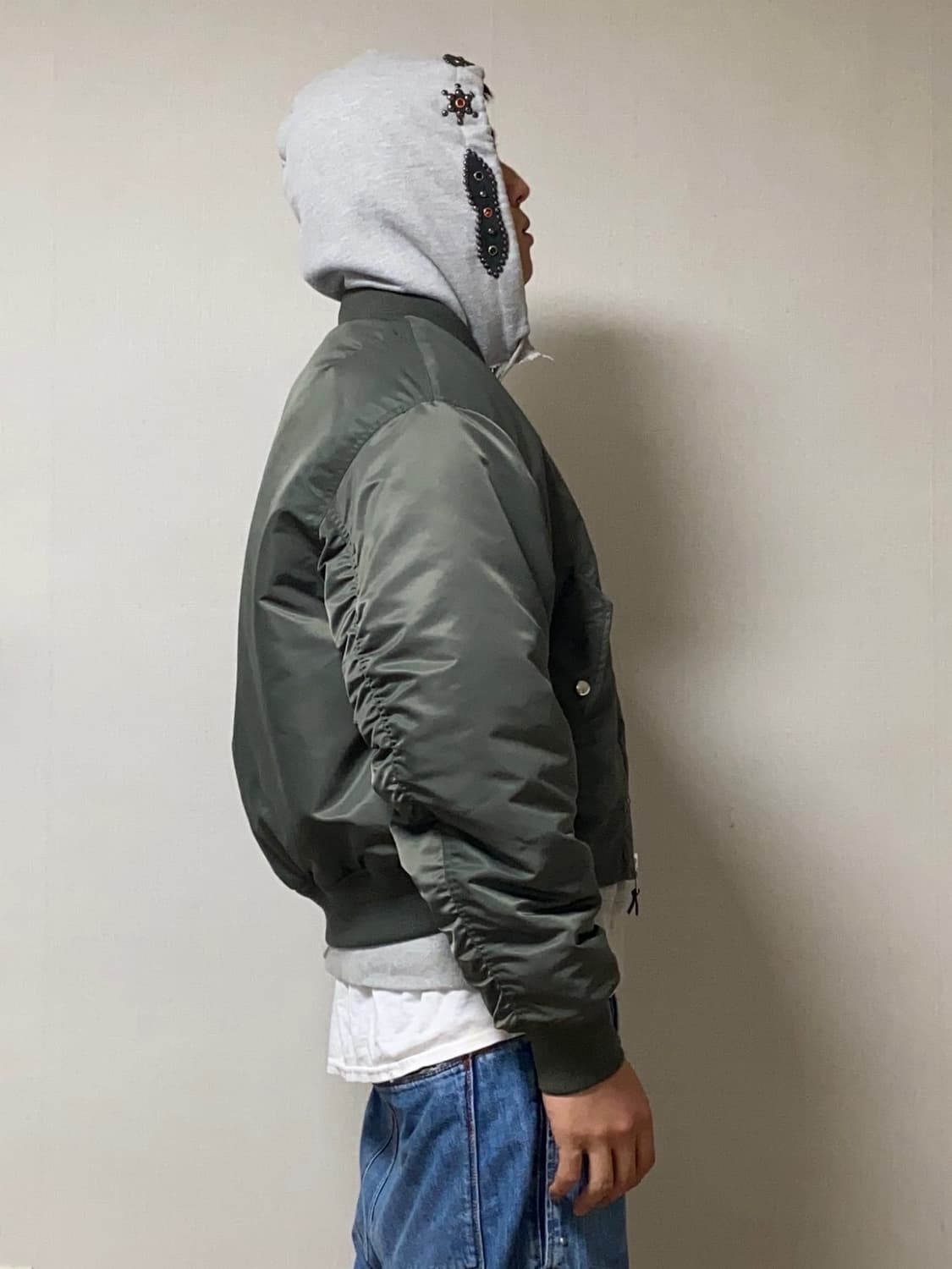 [L-XL] 잼스톤 스터드 후드 상품이미지4