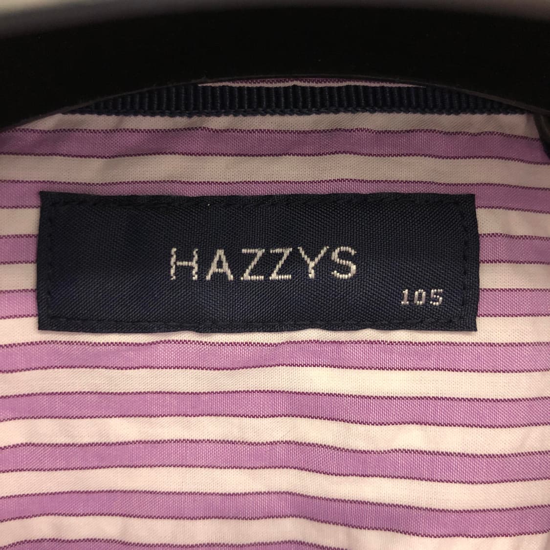 HAZZYS 헤지스(새상품) 반팔셔츠 105 퍼플 상품이미지5