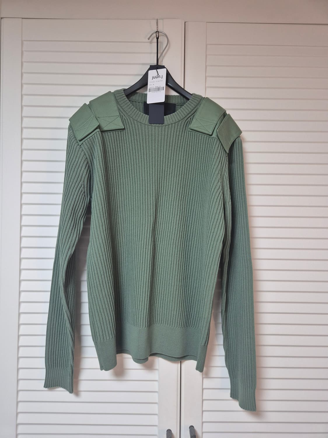 (새상품/M) 준지 FW21 코만도 견장 골지 니트 상품이미지2