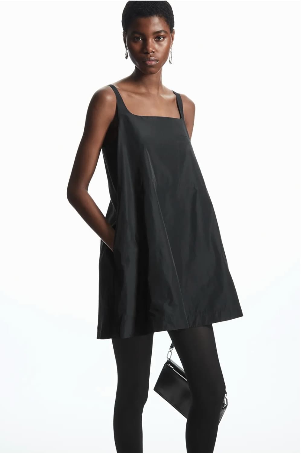 코스 컨트래스트 패널 미니 원피스 s 판매해요 상품이미지1