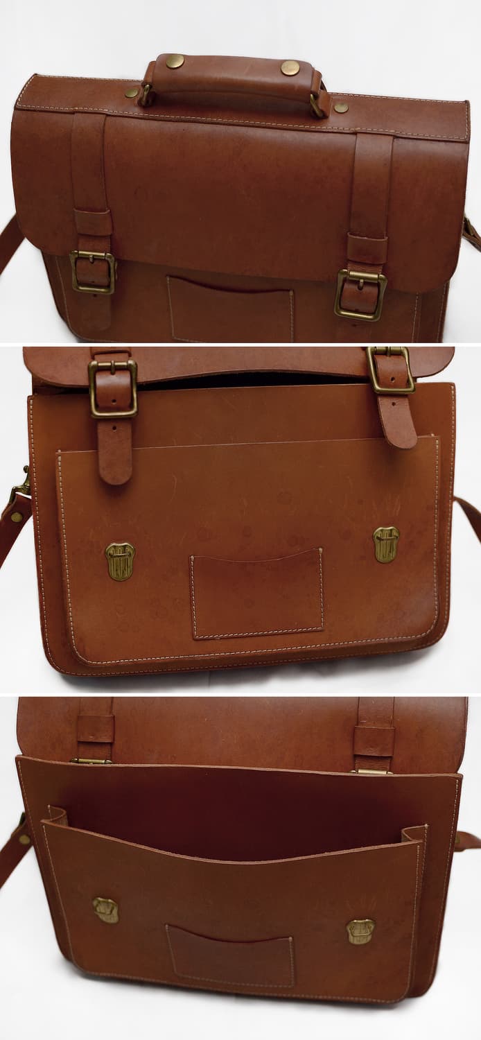 헤비츠 102 핸드메이드 베지터블 레더 클래식 사첼백 상품이미지5