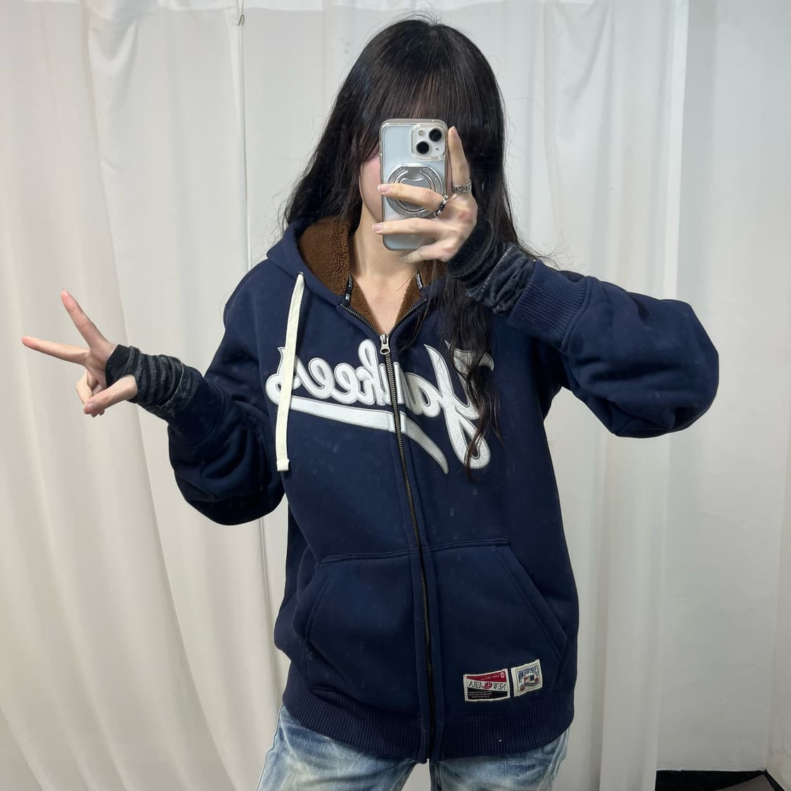 New Era Yankees Fleece Hoodie Zip-up  상품이미지2