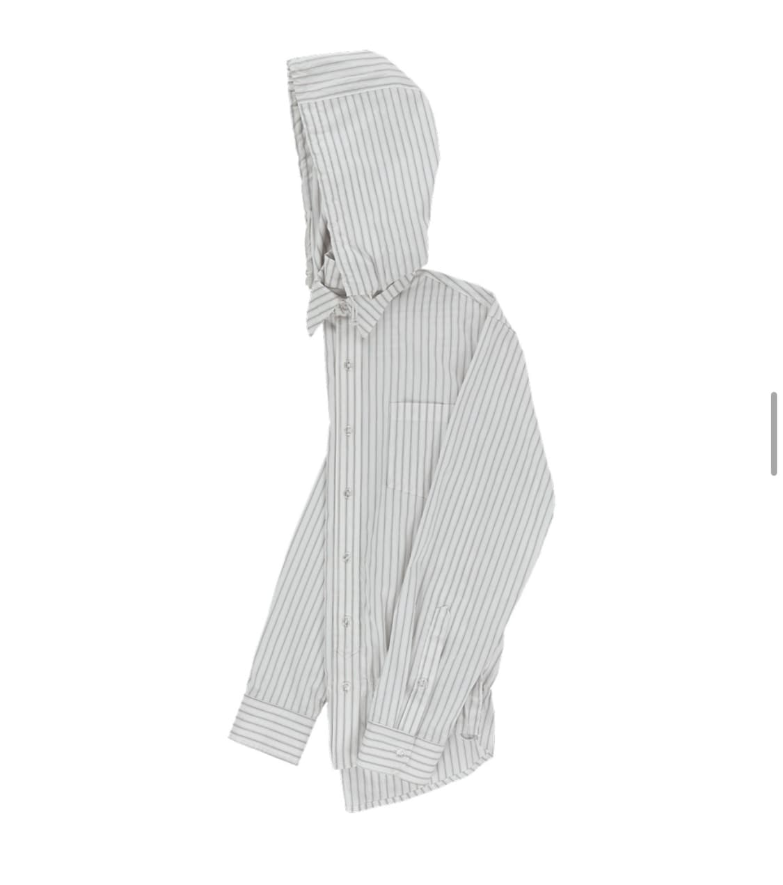 산산기어 스트라이프 후드 셔츠 상품이미지3