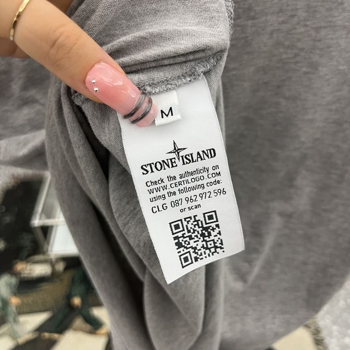 스톤아일랜드 빈티지 모던 캐주얼 무지 반팔티 M C12061 상품이미지6