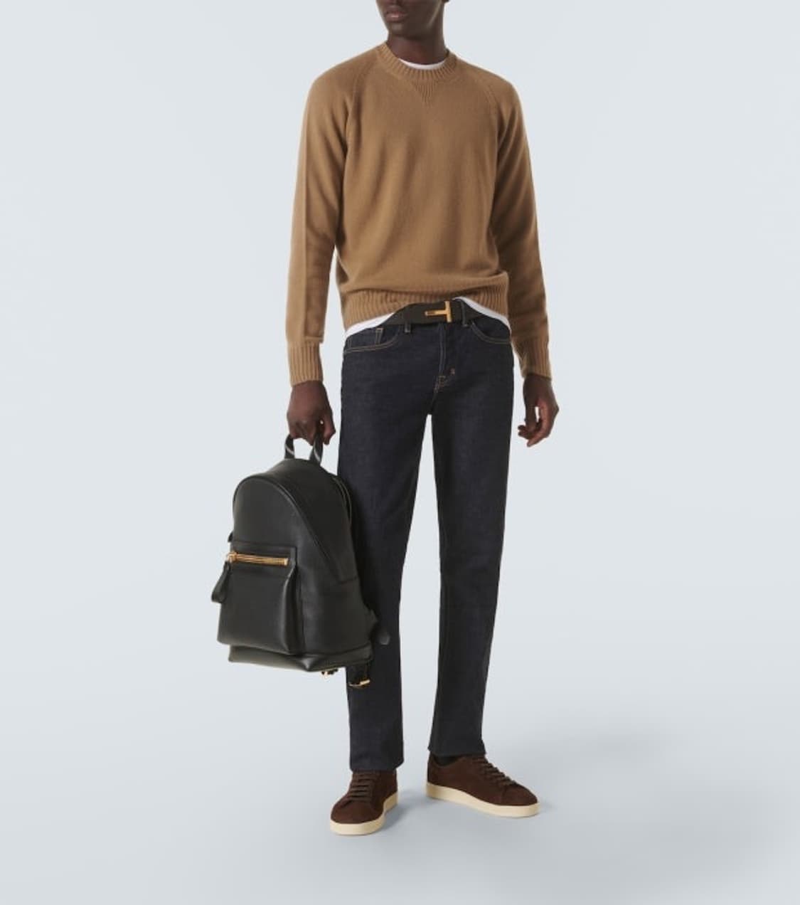 톰포드 버클리 지퍼 레더 백팩 상품이미지1