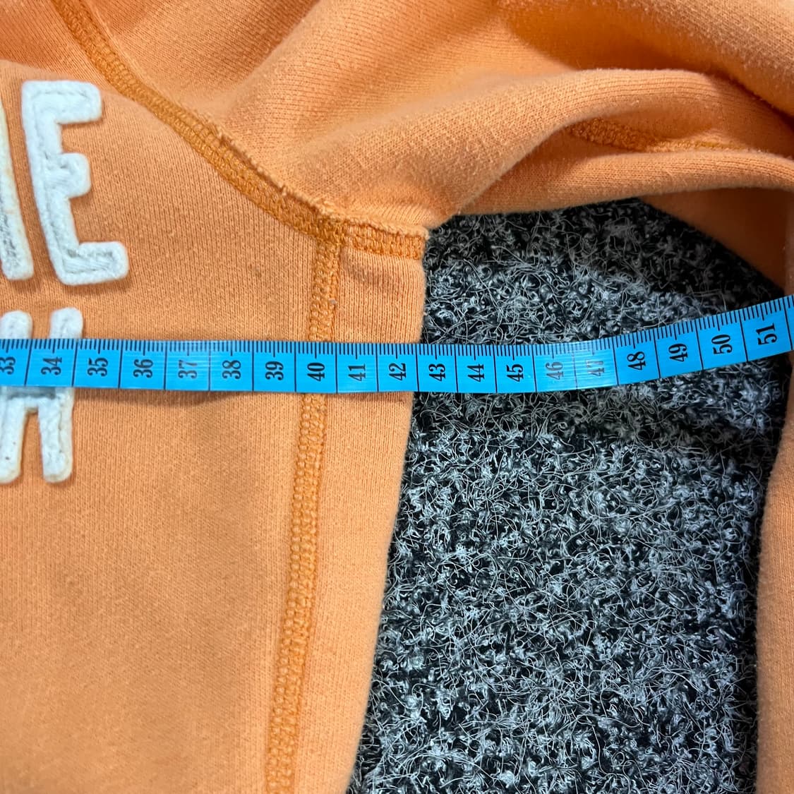 아베크롬비 딱붙 투웨이 오렌지 후드집업 s 상품이미지5