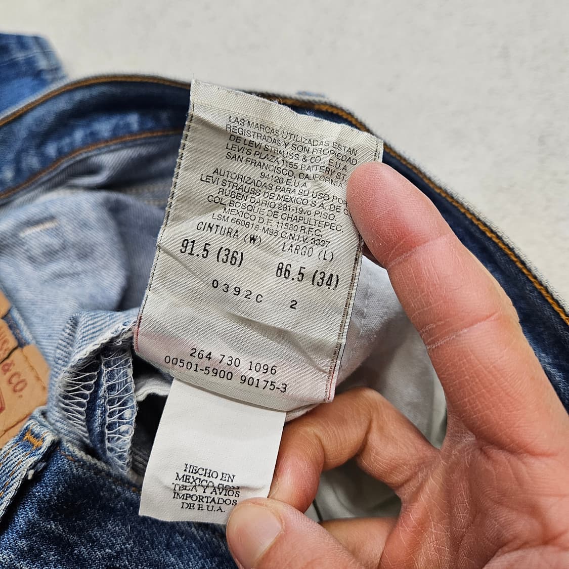 90s 리바이스 501xx 데님 36/34 상품이미지9