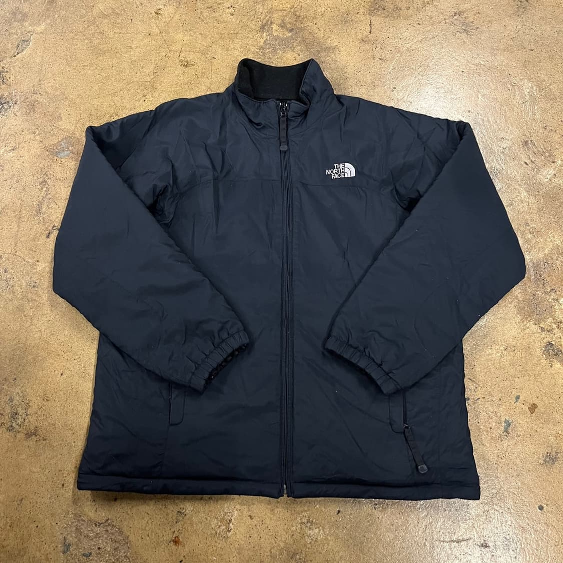 [정품/M] 노스페이스 블랙 플리스 바람막이 양면 집업 b10 상품이미지2