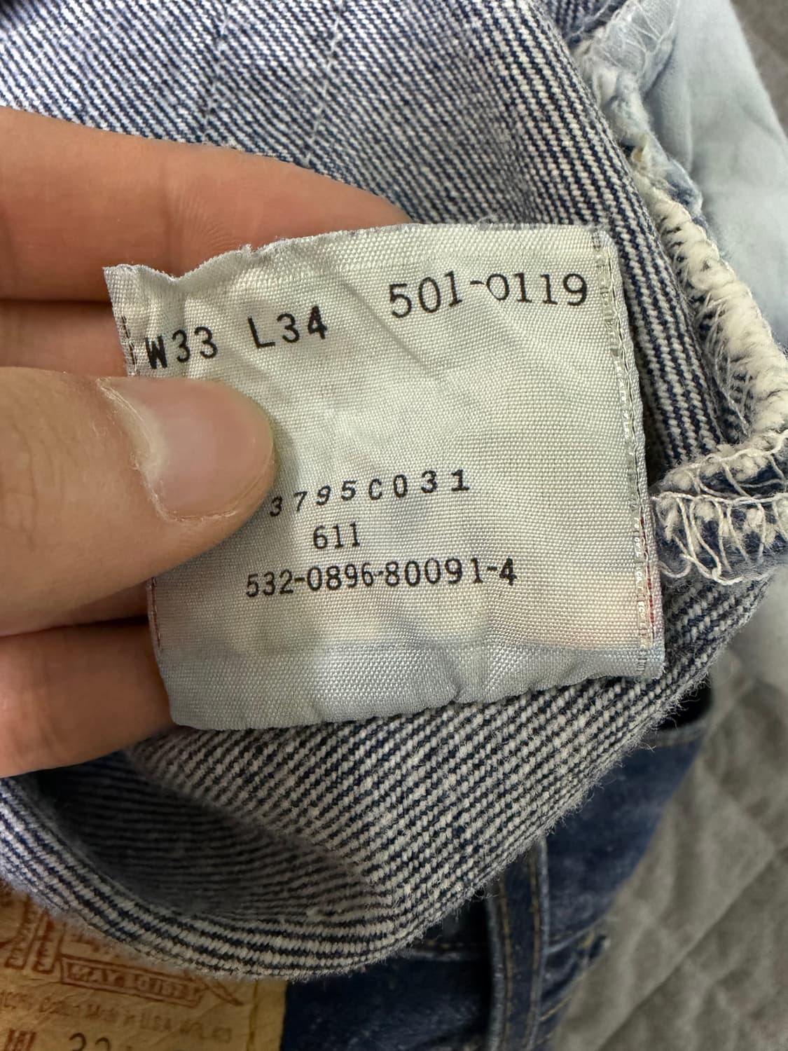 리바이스 501 90s Made in USA 33/34 상품이미지5