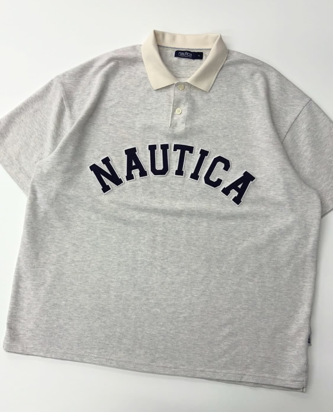 Nautica 노티카 아치로고 그레이 빅 카라티  상품이미지1