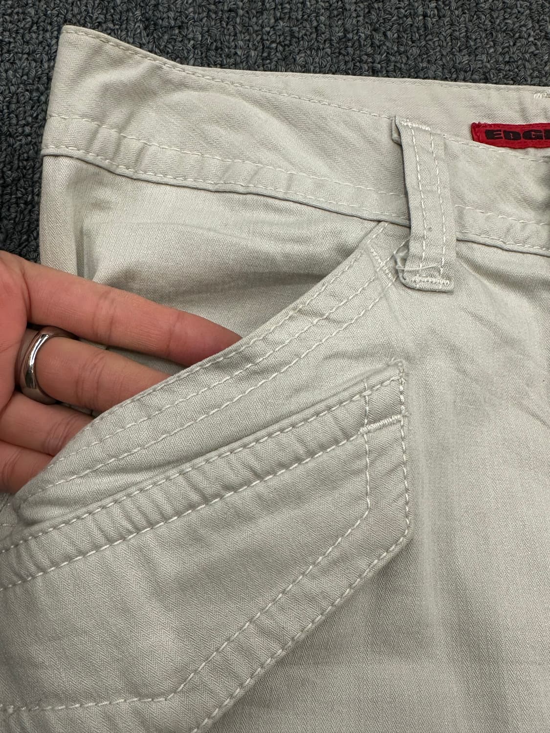 OS)Japanese vintage 베이지 카고 스커트 상품이미지3