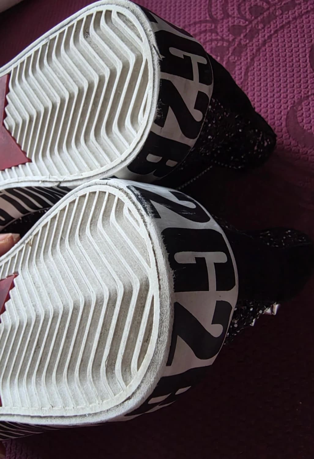 아쉬 Ash Mecca Bis 블랙 글리터 하이탑 스니커즈 상품이미지6