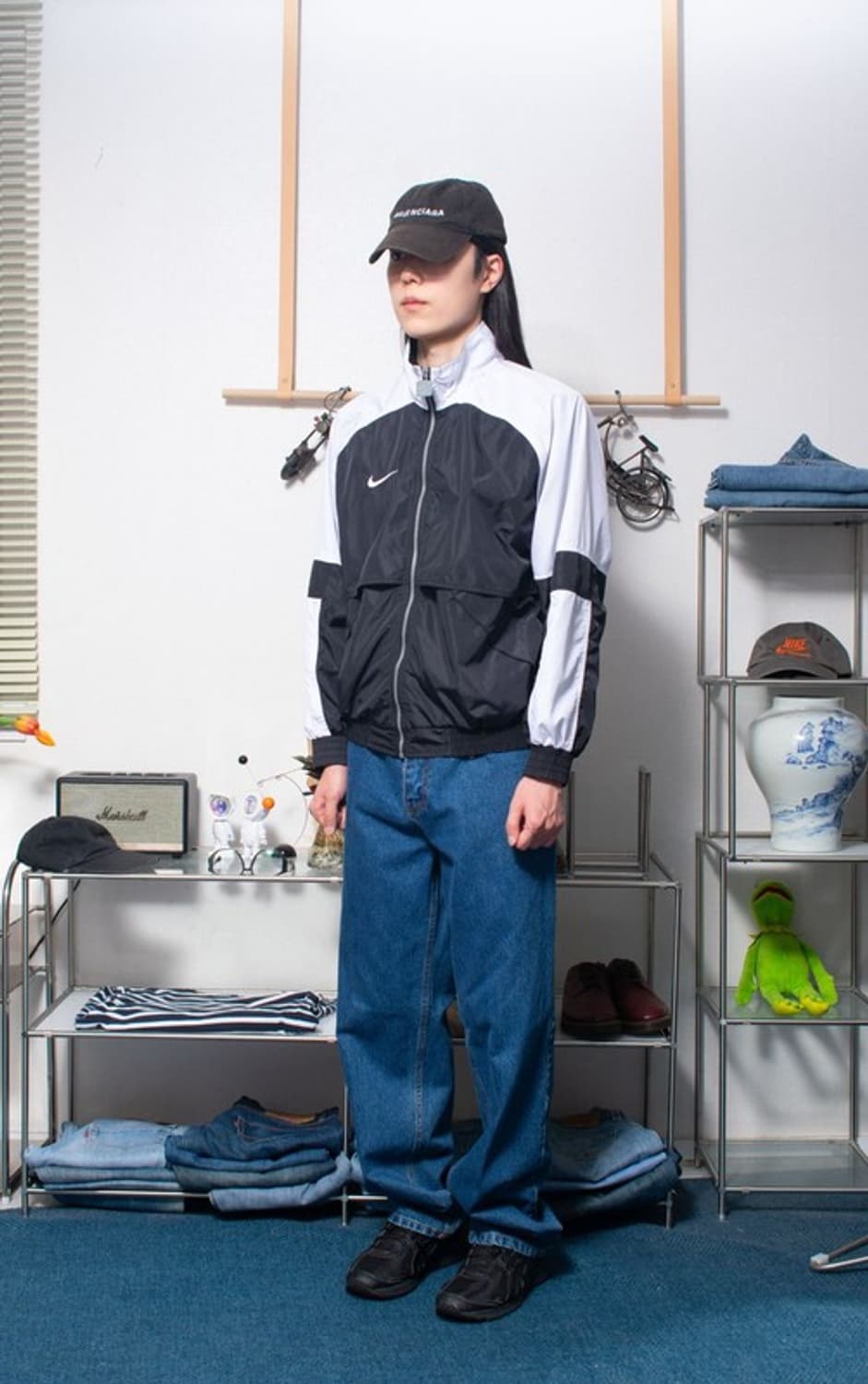 90S 나이키 범고래 바람막이 점퍼 윈드브레이커 자켓 N467 상품이미지2