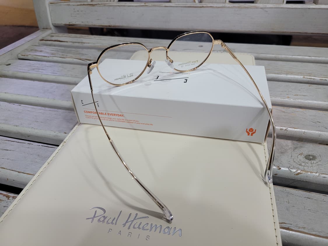 폴휴먼안경(PHF422A 골드육각)퓨어티탄초경량 상품이미지4