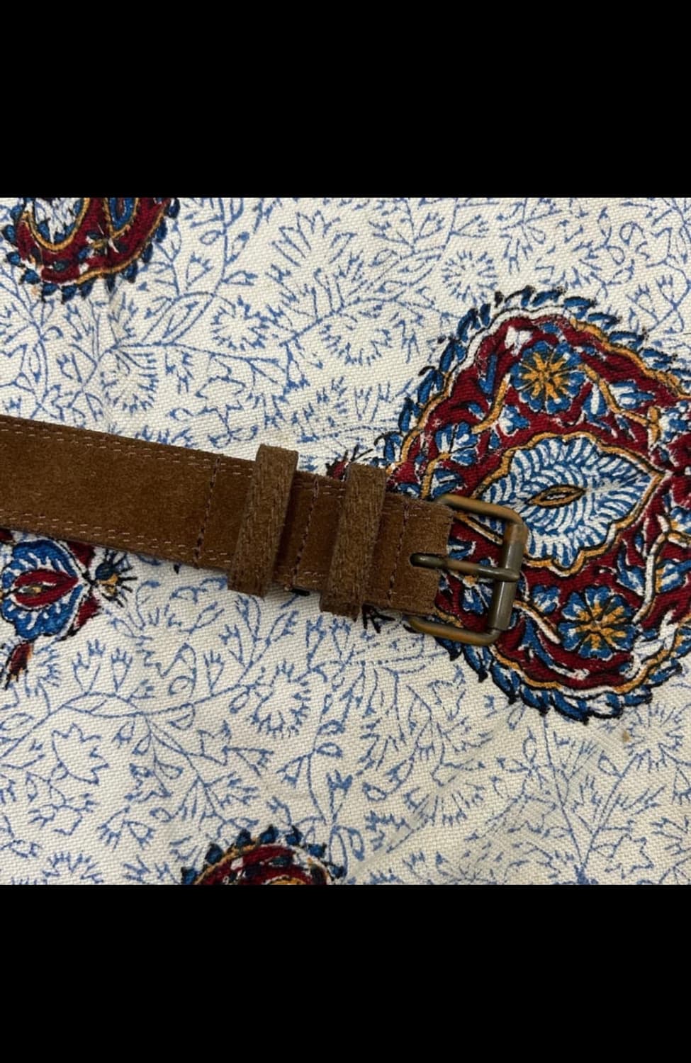 꼼데가르송 브라운 스웨이드 벨트 상품이미지4