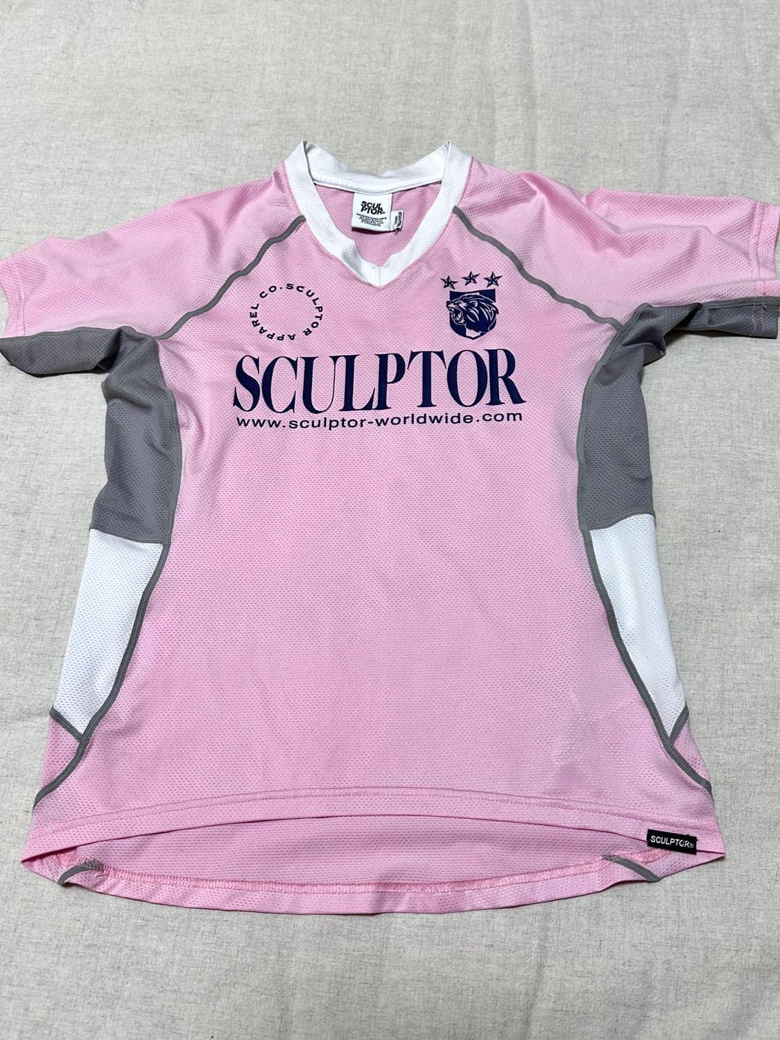 스컬프터 스포츠 저지티 운동복 핑크 상품이미지3