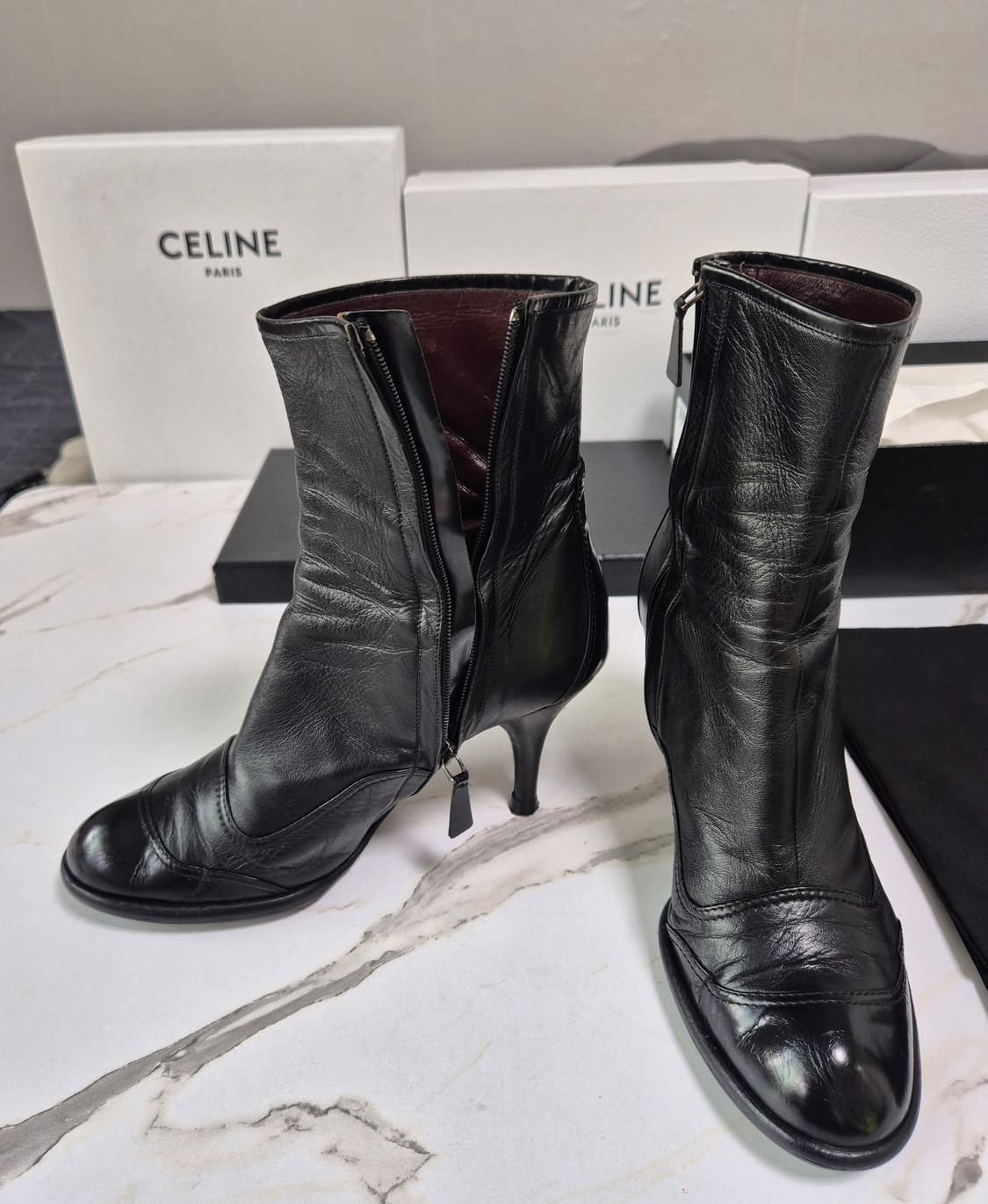 (정품) 샤넬 CC 로고 여성 앵클부츠 38 상품이미지9