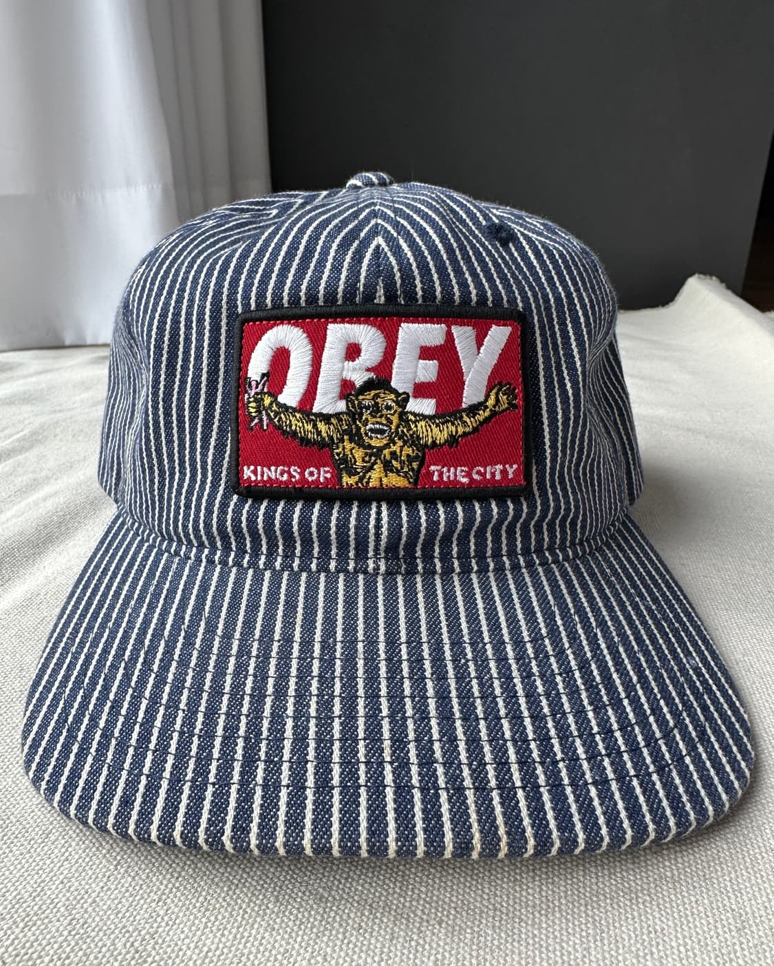 오베이 히코리 스트라이프 스트랩백 볼캡 OS 상품이미지3