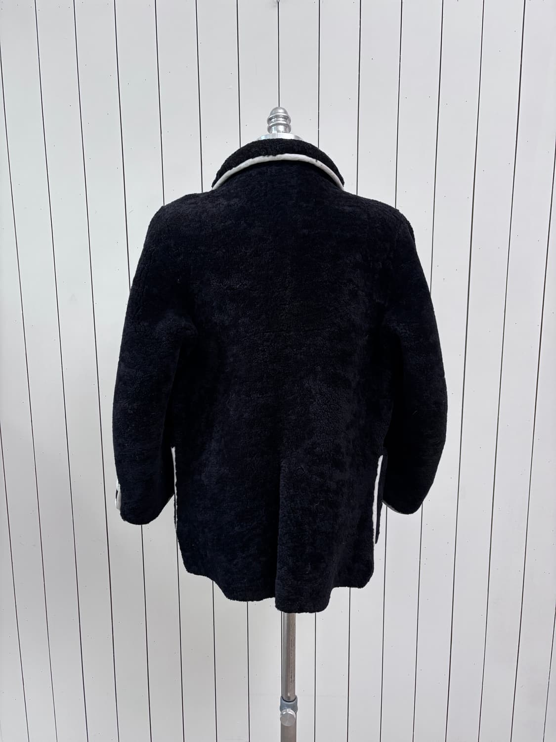 USA 블랙 쉬어링 코트 상품이미지4