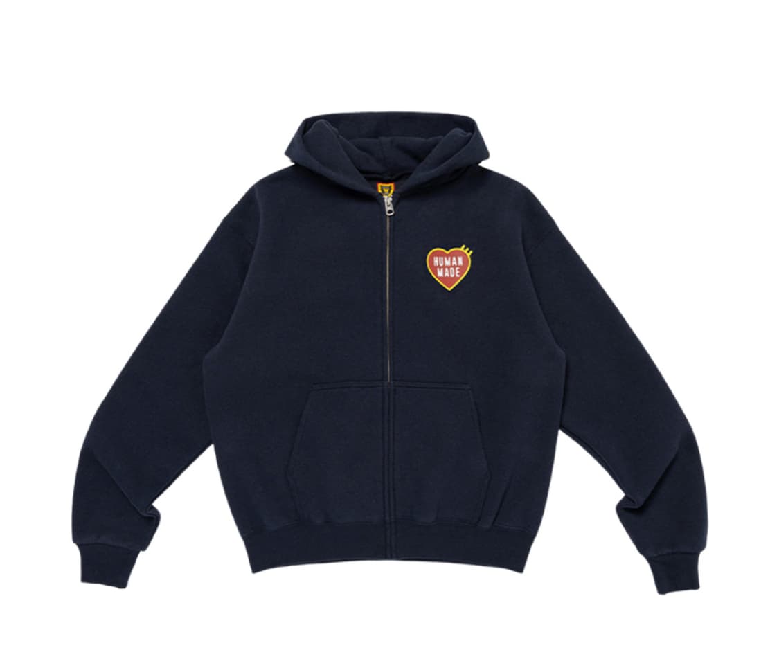 휴먼메이드 집업 하트 후드 네이비 xl 상품이미지1