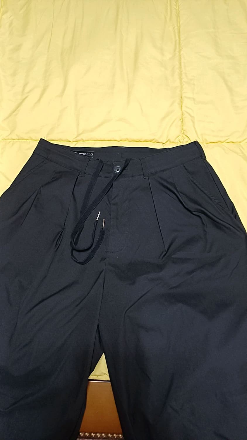 자라 와이드블랙팬츠 실측32인치 기장107 상품이미지2