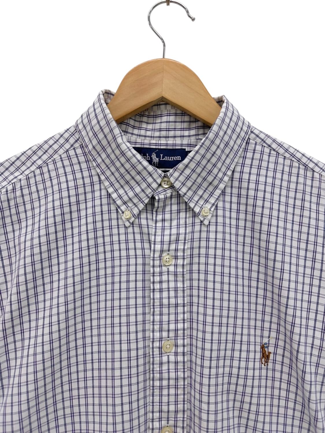 00s 폴로 야머스 셔츠 화이트&퍼플 (XL~2XL) 상품이미지2